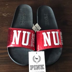 Women’s athletic slides NEBRASKA
